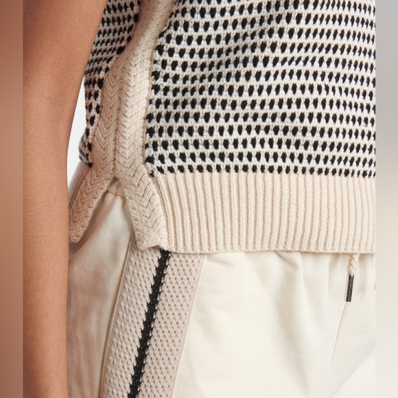 Varley Anthropologie Women's Large Knowles Textured Knit Sweater Vest Birch - Picture 11 of 12